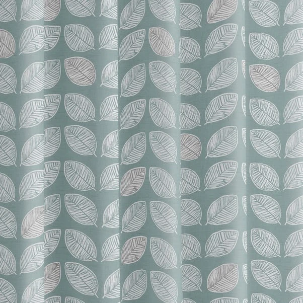 Fusion Delft Duck Egg Eyelet Curtains 5 Fusion Delft Duck Egg Eyelet Curtains - Image 3