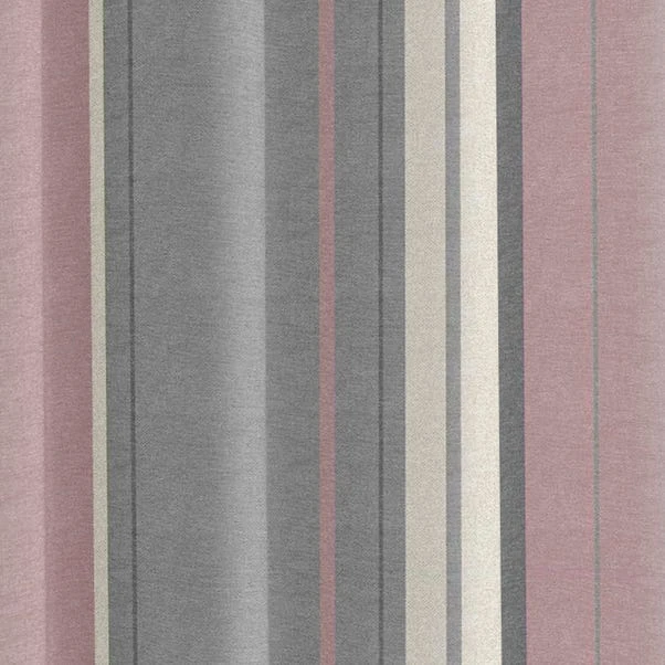 Fusion Whitworth Striped Blush Eyelet Curtains 5 Fusion Whitworth Striped Blush Eyelet Curtains - Image 3