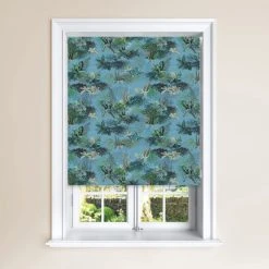 Lister Cartwright Periwinkle Jungle Blackout Roller Blind
