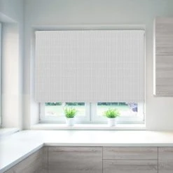 Lister Cartwright Chevron Grey Blackout Roller Blind