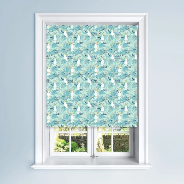 Dunelm Blue Cockatoo Blackout Roller Blind 3 Dunelm Blue Cockatoo Blackout Roller Blind