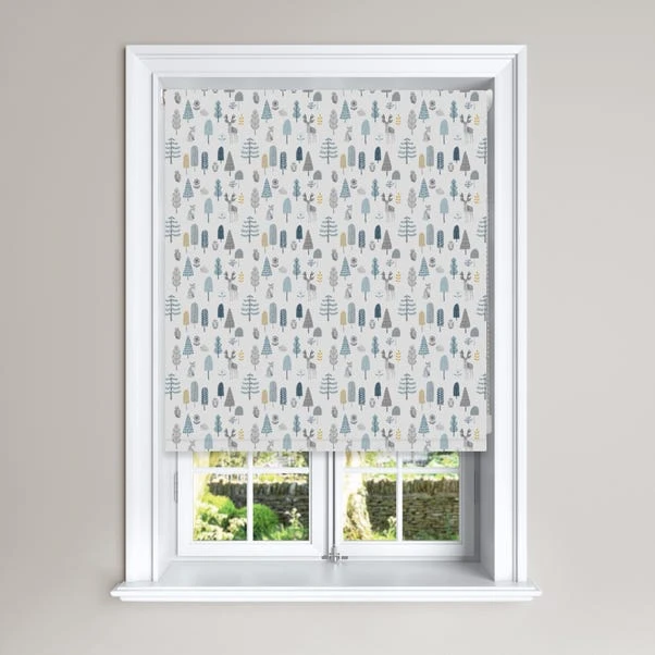 Dunelm Grey Scandi Forest Black Out Roller Blind 3 Dunelm Grey Scandi Forest Black Out Roller Blind