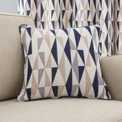 Dunelm Elements Triangles Navy Eyelet Curtains 13 Dunelm Elements Triangles Navy Eyelet Curtains -Dunelm Sales Store 30705190 alt07