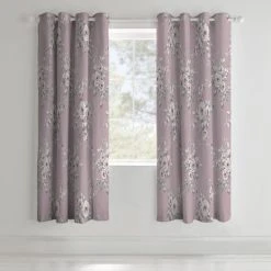Catherine Lansfield Canterbury Eyelet Curtains