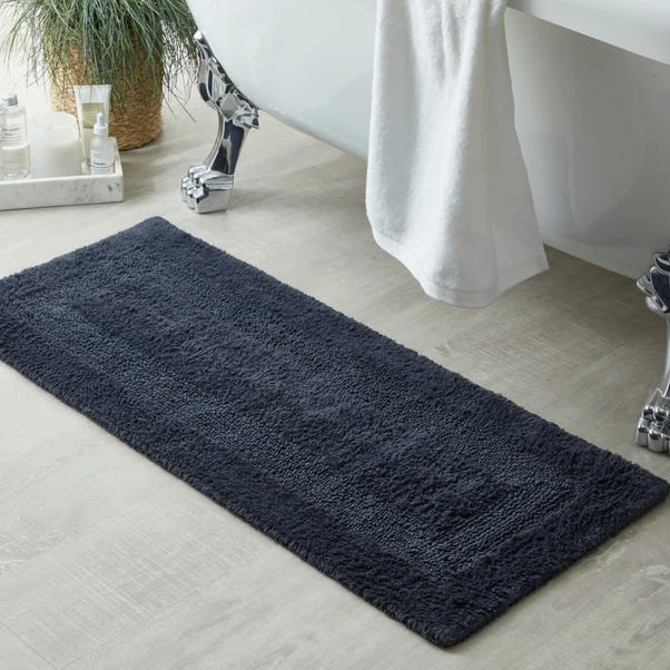 Dunelm Supersoft Charcoal Bath Runner 3 Dunelm Supersoft Charcoal Bath Runner