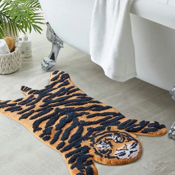 Dunelm Tiger Bath Mat 3 Dunelm Tiger Bath Mat