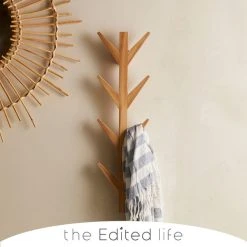 The Edited Life Ash Wood Wall Mounted Coat Hooks