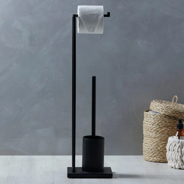 Dunelm London Matt Black Toilet Butler 3 Dunelm London Matt Black Toilet Butler
