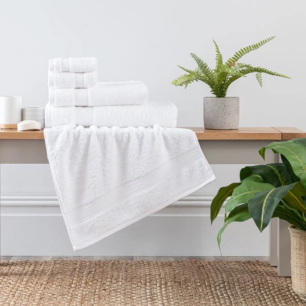 Dunelm White Egyptian Cotton Towel 3 Dunelm White Egyptian Cotton Towel
