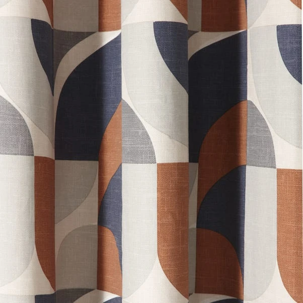 Dunelm Elements Marne Navy Eyelet Curtains 5 Dunelm Elements Marne Navy Eyelet Curtains - Image 3