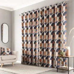 Dunelm Elements Marne Navy Eyelet Curtains 10 Dunelm Elements Marne Navy Eyelet Curtains -Dunelm Sales Store 30713496 alt04