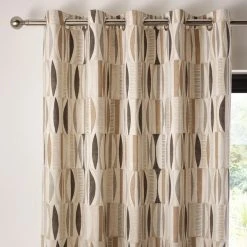 Dunelm Cuba Natural Eyelet Curtains