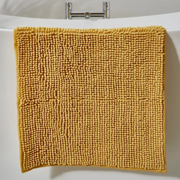 Dunelm Ochre Mini Bobble Bath Mat 3 Dunelm Ochre Mini Bobble Bath Mat