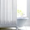 Dunelm White Woven Cotton With Peva Lining Shower Curtain 2 Dunelm White Woven Cotton With Peva Lining Shower Curtain -Dunelm Sales Store 30714025
