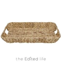 The Edited Life Rectangular Water Hyacinth Tray