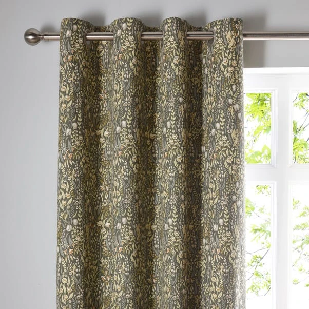 Dunelm Brampton Green Eyelet Curtains 3 Dunelm Brampton Green Eyelet Curtains