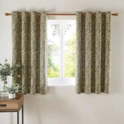 Dunelm Brampton Green Eyelet Curtains 12 Dunelm Brampton Green Eyelet Curtains -Dunelm Sales Store 30714725 alt05
