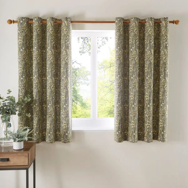 Dunelm Brampton Green Eyelet Curtains 7 Dunelm Brampton Green Eyelet Curtains - Image 5