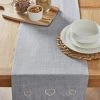 Dunelm Country Hearts Dove Grey Runner -Dunelm Sales Store 30716062
