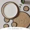 The Edited Life Set Of 4 Black Grass Braid Coasters 2 The Edited Life Set Of 4 Black Grass Braid Coasters -Dunelm Sales Store 30716073