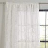 Dunelm Montego White Slot Top Single Voile Panel -Dunelm Sales Store 30716583