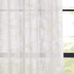 Dunelm Montego White Slot Top Single Voile Panel -Dunelm Sales Store 30716583 alt02