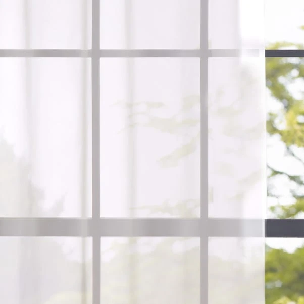 Dunelm Sheer Elegance Ivory Eyelet Voile Panel 5 Dunelm Sheer Elegance Ivory Eyelet Voile Panel - Image 3