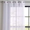 Dunelm Crushed White Eyelet Single Voile Panel 1 Dunelm Crushed White Eyelet Single Voile Panel -Dunelm Sales Store 30716601