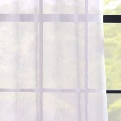 Dunelm Crushed White Eyelet Single Voile Panel 8 Dunelm Crushed White Eyelet Single Voile Panel -Dunelm Sales Store 30716601 alt02