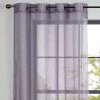 Dunelm Crushed Grey Eyelet Single Voile Panel 1 Dunelm Crushed Grey Eyelet Single Voile Panel -Dunelm Sales Store 30716605