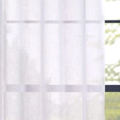 Dunelm Boucle White Eyelet Voile Panel 8 Dunelm Boucle White Eyelet Voile Panel -Dunelm Sales Store 30716609 alt02