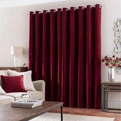 Dunelm Luna Brushed Wine Blackout Eyelet Curtains 11 Dunelm Luna Brushed Wine Blackout Eyelet Curtains -Dunelm Sales Store 30716918 alt04
