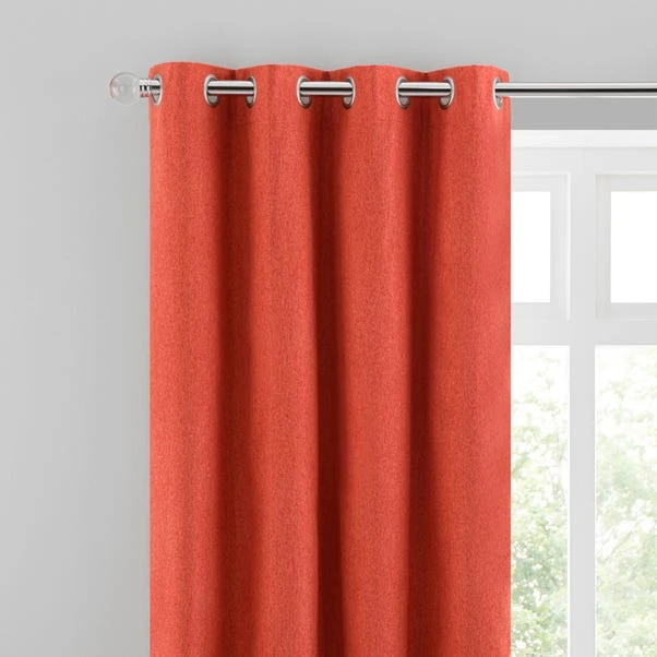 Dunelm Luna Brushed Ginger Blackout Eyelet Curtains 3 Dunelm Luna Brushed Ginger Blackout Eyelet Curtains