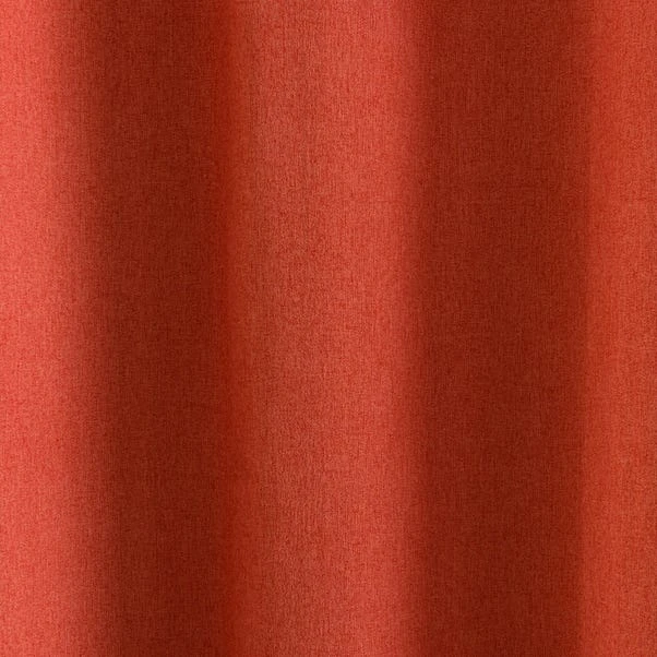 Dunelm Luna Brushed Ginger Blackout Eyelet Curtains 5 Dunelm Luna Brushed Ginger Blackout Eyelet Curtains - Image 3