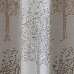 Luxury Collection Jacquard Trees Dove Grey Pencil Pleat Curtains -Dunelm Sales Store 30717026 alt02