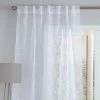 Dunelm Belle Embroidery Slot Top White Voile -Dunelm Sales Store 30717223