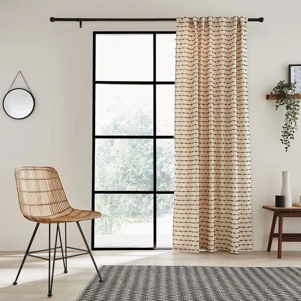 Dunelm Kingston Black Hidden Tab Top Voile 4 Dunelm Kingston Black Hidden Tab Top Voile - Image 2