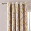 Dunelm Mirage Ochre Jacquard Eyelet Curtains 1 Dunelm Mirage Ochre Jacquard Eyelet Curtains -Dunelm Sales Store 30717554