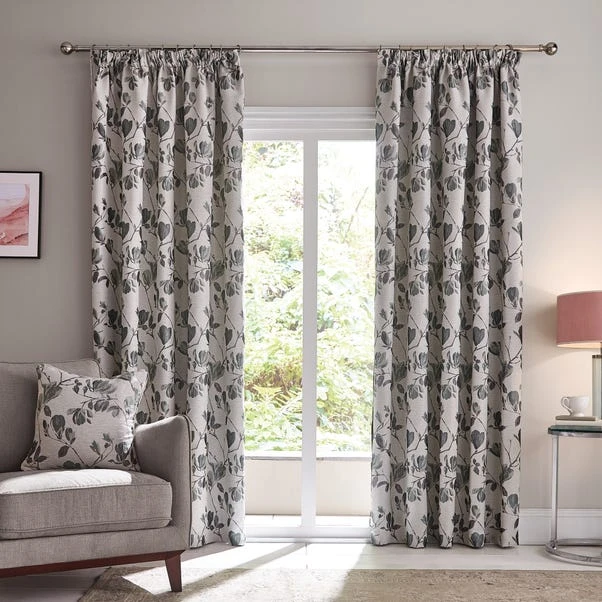 Dunelm Ellis Duck Egg Pencil Pleat Curtains 4 Dunelm Ellis Duck Egg Pencil Pleat Curtains - Image 2