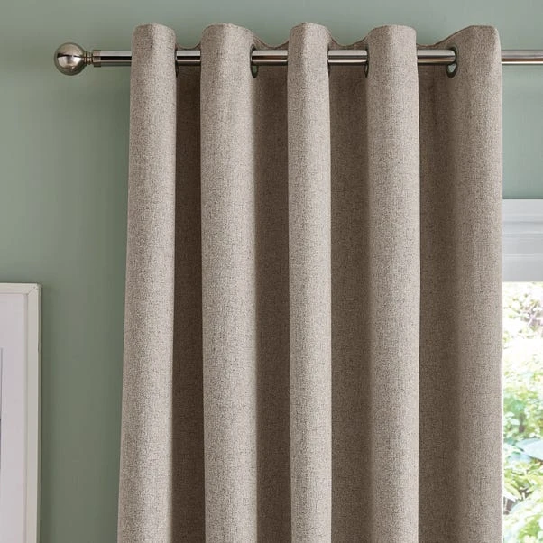 Dunelm Bondi Natural Eyelet Curtains 3 Dunelm Bondi Natural Eyelet Curtains