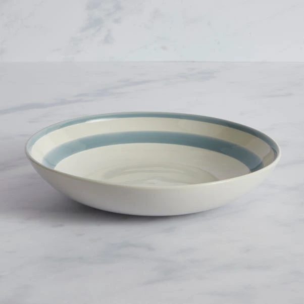 Dunelm Riviera Blue Stoneware Pasta Bowl 3 Dunelm Riviera Blue Stoneware Pasta Bowl