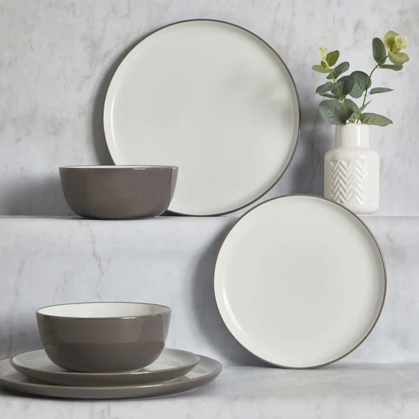 Dunelm Arvo Grey 12 Piece Dinner Set 3 Dunelm Arvo Grey 12 Piece Dinner Set
