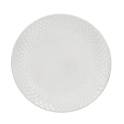 Dunelm Quilted White Porcelain Side Plate