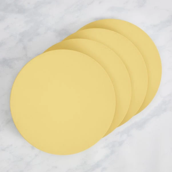 Dunelm Set Of 4 Painted Wooden Round Placemats 3 Dunelm Set Of 4 Painted Wooden Round Placemats