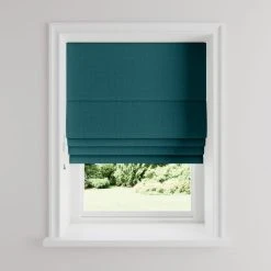 Dunelm Metropolitan Peacock Cut To Size Roman Blind