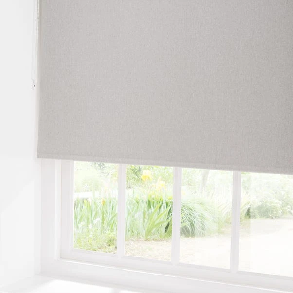 Dunelm Luna Dove Grey Blackout Roller Blind 6 Dunelm Luna Dove Grey Blackout Roller Blind - Image 4