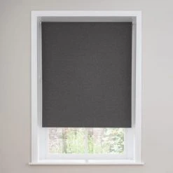 Dunelm Luna Charcoal Blackout Roller Blind