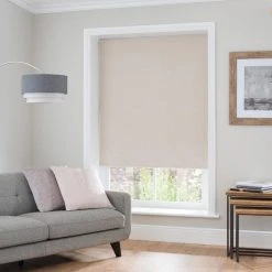 Dunelm Luna Natural Blackout Roller Blind