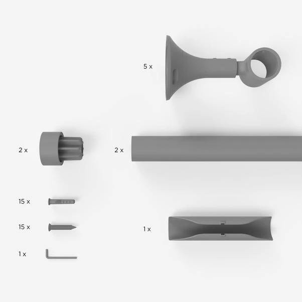 Dunelm Trinity Matt 4m Eyelet Bay Pole Dia. 28mm 5 Dunelm Trinity Matt 4m Eyelet Bay Pole Dia. 28mm - Image 3