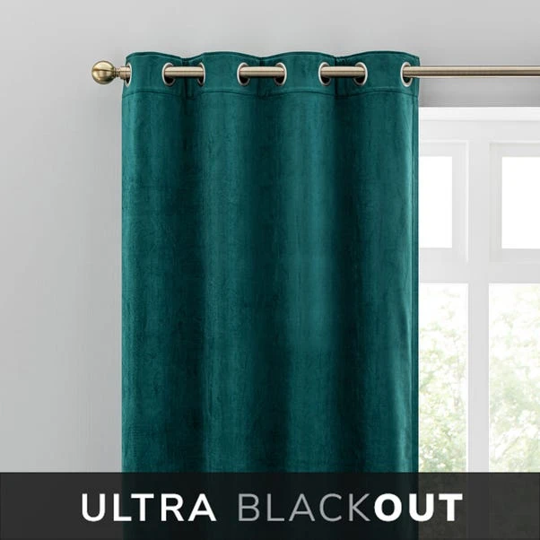 Dunelm Isla Ultra Blackout Emerald Eyelet Curtains 3 Dunelm Isla Ultra Blackout Emerald Eyelet Curtains
